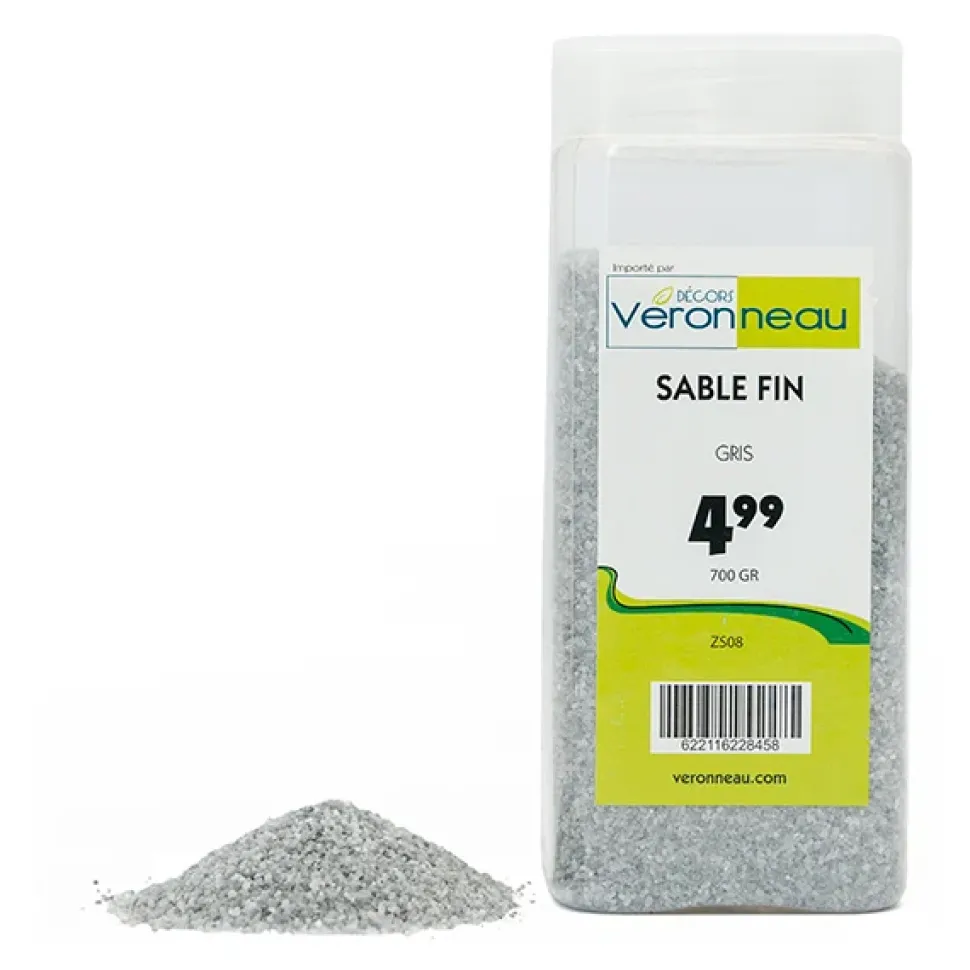 Decorative grey sand, 700g