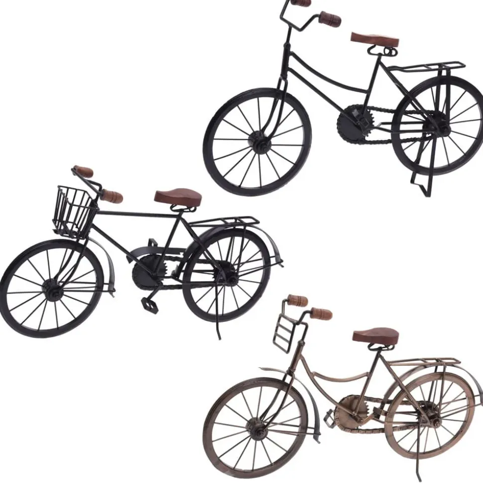 Decorative metal black bicycle, 18,5"