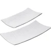 Decorative white aluminium plate