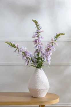 Digitale mauve pâle artificielle en fleurs, 38″