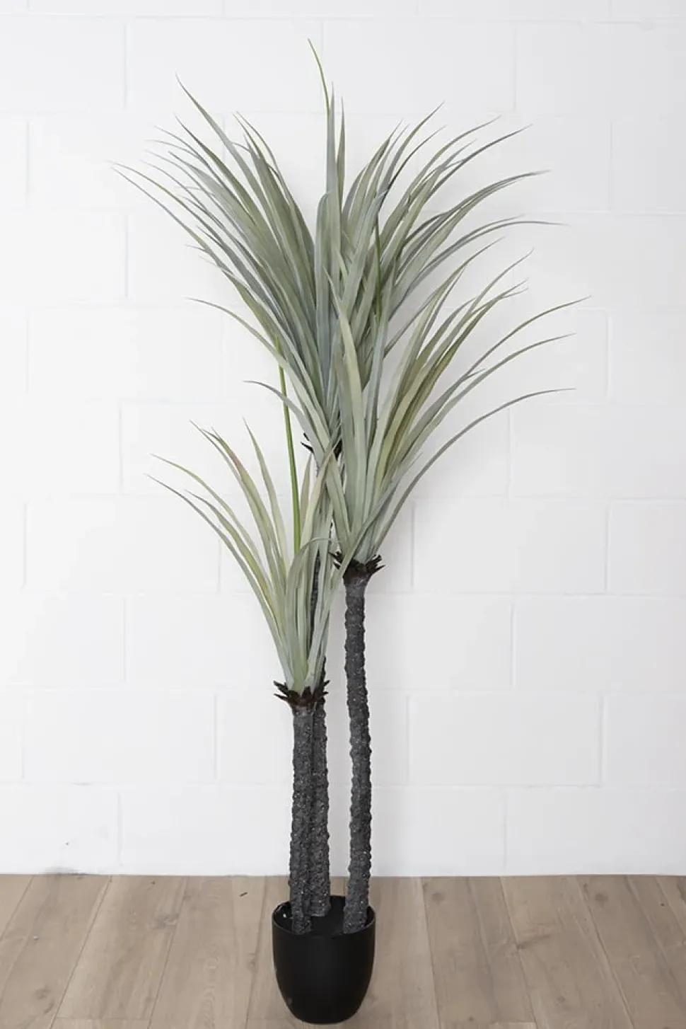 Dracaena artificiel, 3 troncs, 63″