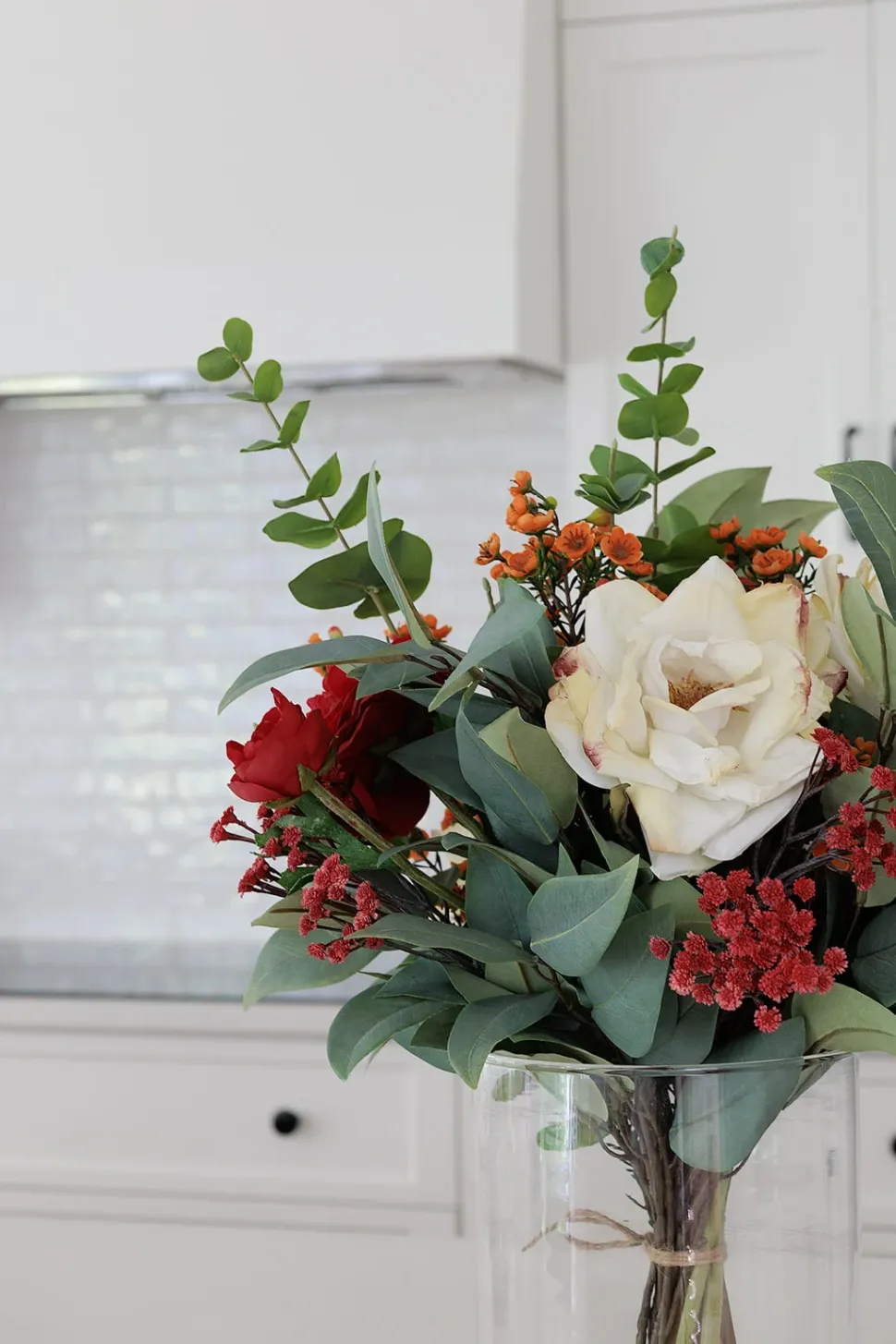 Feuillage d’eucalyptus vert artificiel, 32″