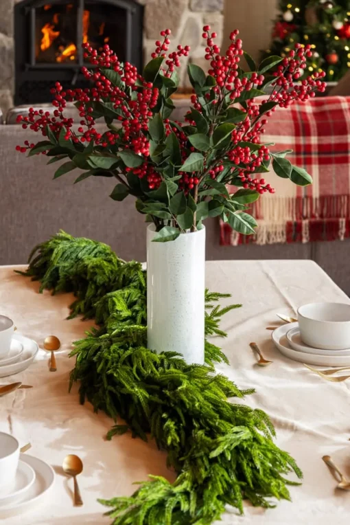 Frosted white cylindrical glass vase