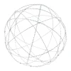 Galvanised metal sphere, 36″