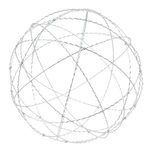 Galvanised metal sphere, 36″