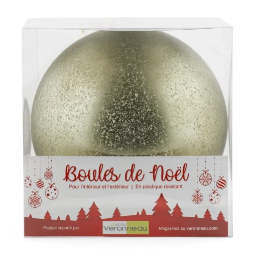 Giant green mercury Christmas ball, 10″