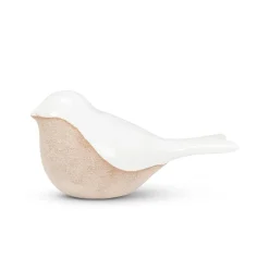 Glazed porcelain bird figurine, 5"