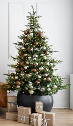 Glossy clear mercury ornaments, 3