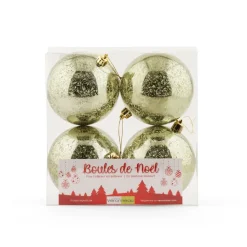 Glossy green mercury Christmas ornaments, 4