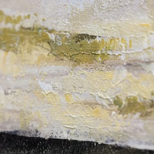 Golden landscape wall art, 32 x 32″