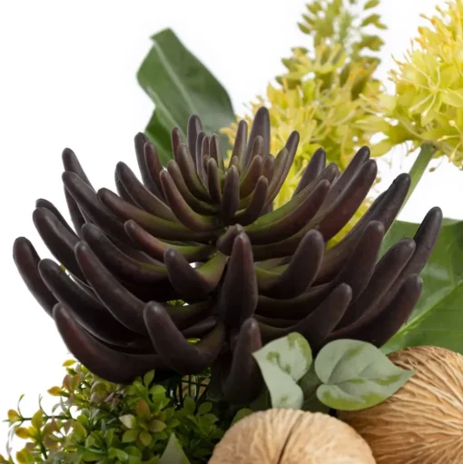 Green eremurus tropical centerpiece