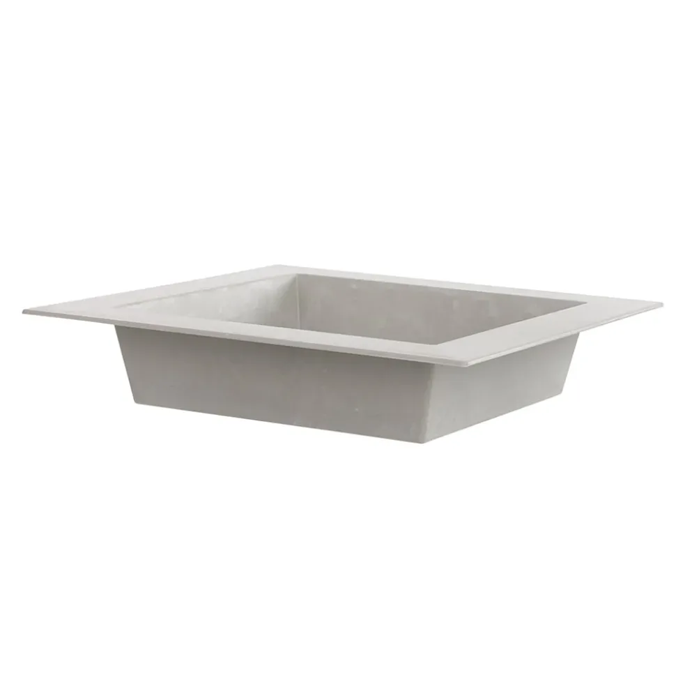 Grey plastic bowl, 2,5 x 12″