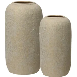 Handmade terracotta gold effect vase