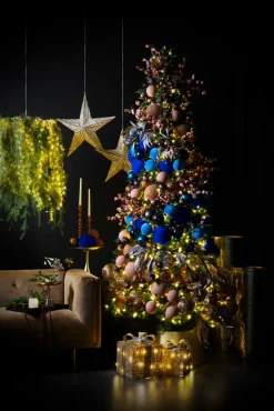 Hanging metal star with an antique look, 23