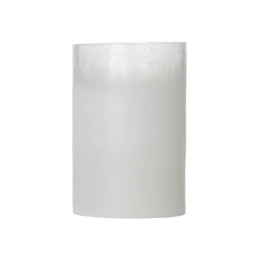 Hurricane crackled effect glass candle holder, 7,5 x 4,5"