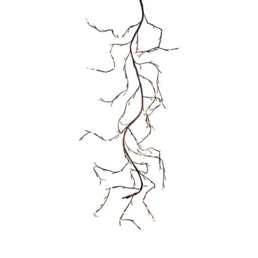 Illuminated brown branch with 288 LED lights, 118"