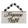 “Joyeux Noël" tag ornament, 5″