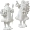 Minimalist white Santa Claus figurine, 11,75″