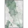 Mint green modern wall art, 32 x 47″