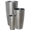Modern steel recycled polypropylene planter