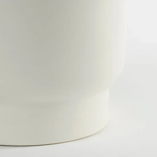 Modern white plant pot