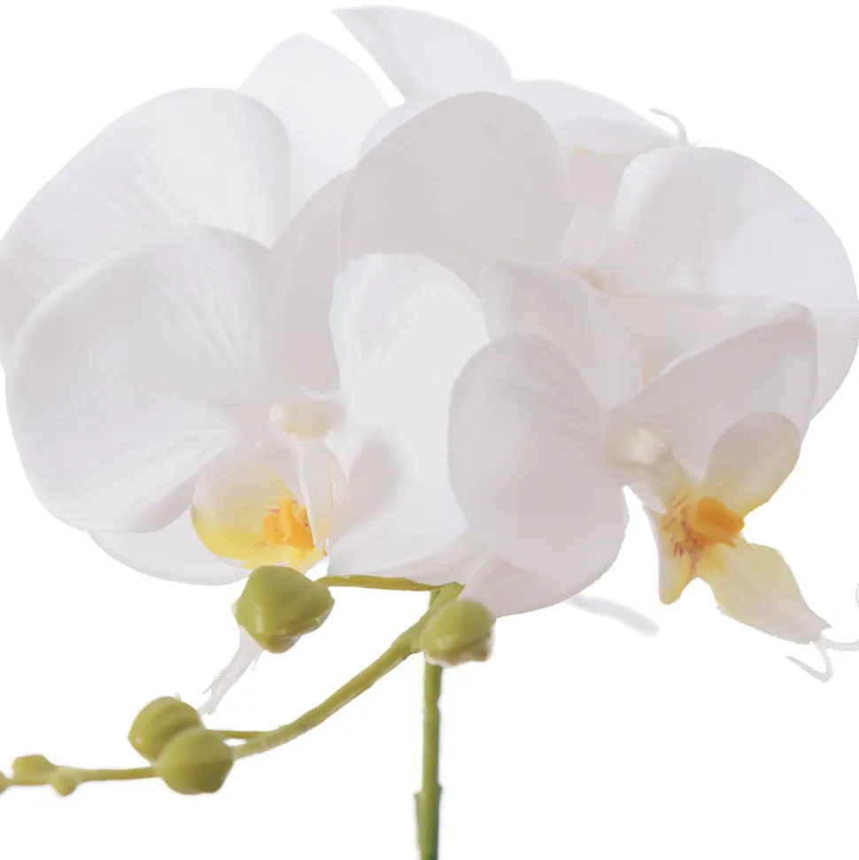 Orchidée phalaenopsis blanche artificielle, 33″