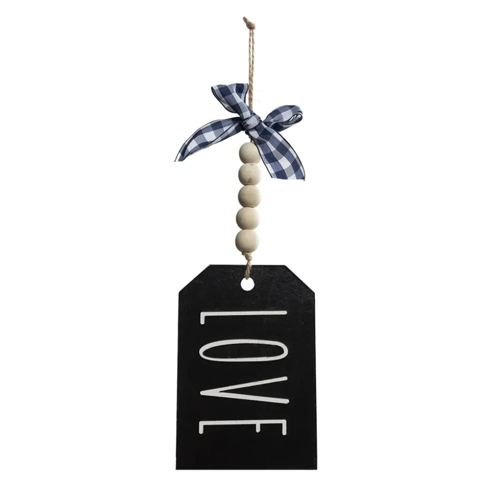 Ornement "Love" noir, 5 x 3,5″