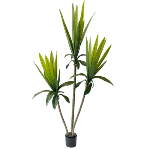 Outdoor artificial 3 trunks agave plant, 60″