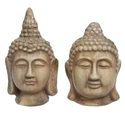 Outdoor buddha head, 10,5 x 7″