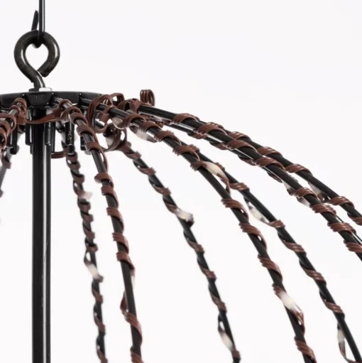 Outdoor metal ball with 48 LED lights, 10"