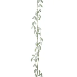 Pale green foliage acrylic garland, 48"