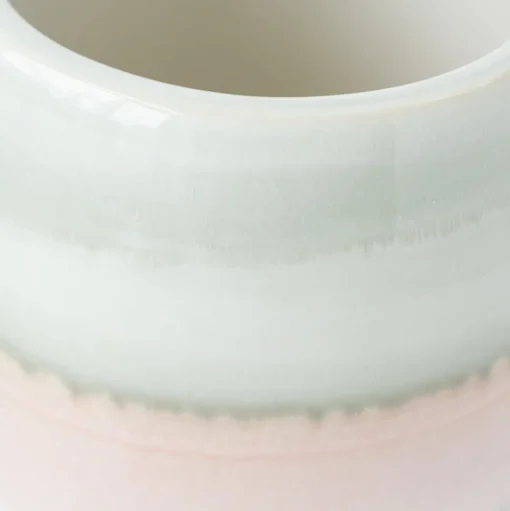 Pink ceramic plant pot