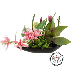 Pink magnolia tropical arrangement