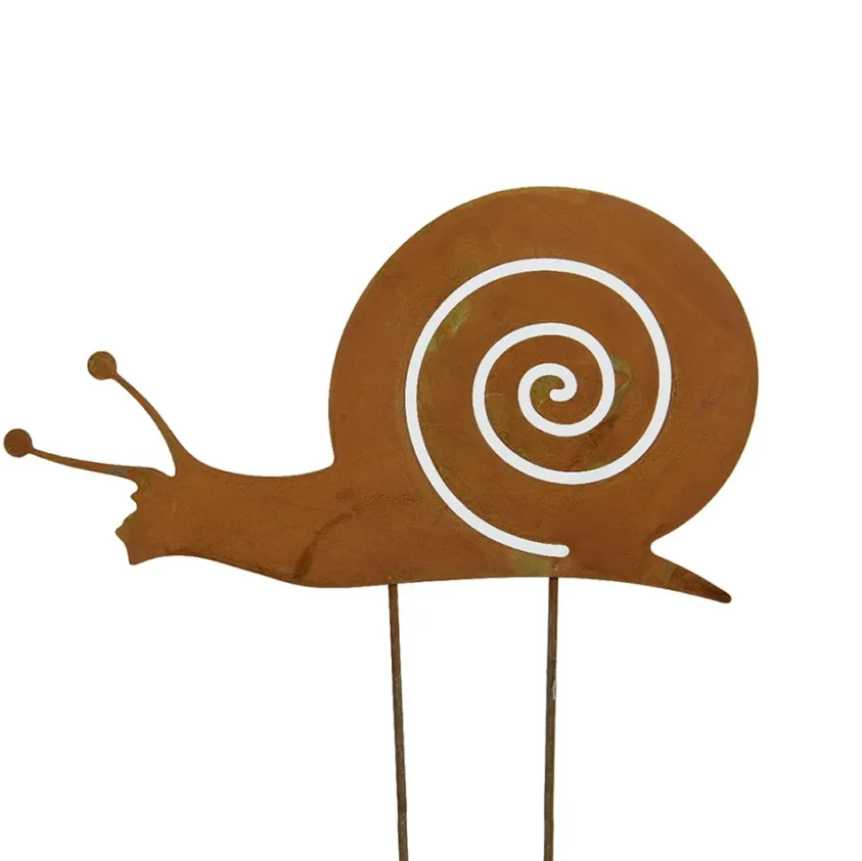 Piquet de jardin en forme d’escargot, 7,5 x 7″