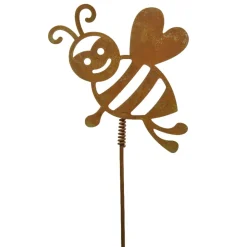 Piquet de jardin en forme d’abeille, 24 x 4″