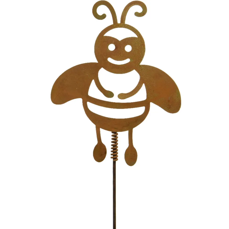 Piquet de jardin en forme d’abeille, 24 x 4″