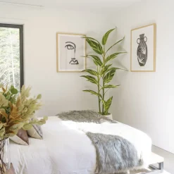 Plante artificielle d’alpinia vittata, 63″