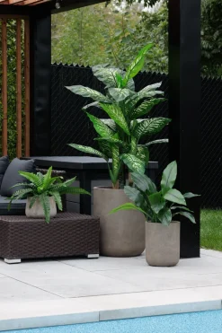 Plante artificielle extérieure, dieffenbachia, 59″