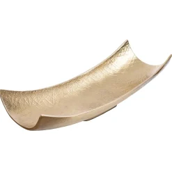 Plateau incurvé champagne en aluminium, 3 x 15,5″