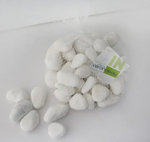 Polished white pebbles 20-40mm, 1kg