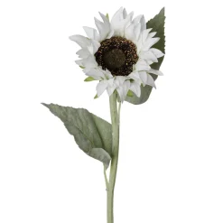 Real touch artificial white sunflower, 24"