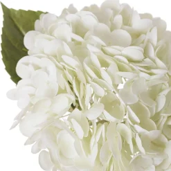 Real-touch artificial cream hydrangea flower, 18,5
