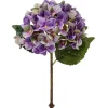 Real-touch artificial purple hydrangea, 19"