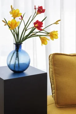 Real-touch artificial yellow hemerocallis, 30″