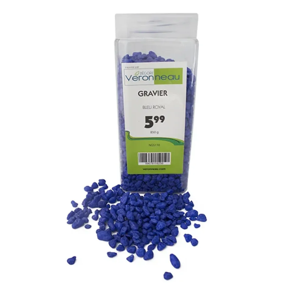 Royal blue decorative gravel 850g