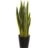 Sansevieria artificial outdoor plant, 36″