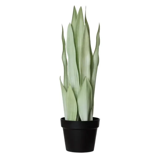 Sansevière moonshine artificielle, 25,5″