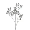 Silver artificial laurel spray, 36″