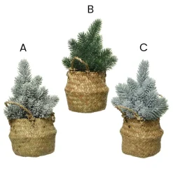 Small decorative Christmas tree in a basket, 9,5