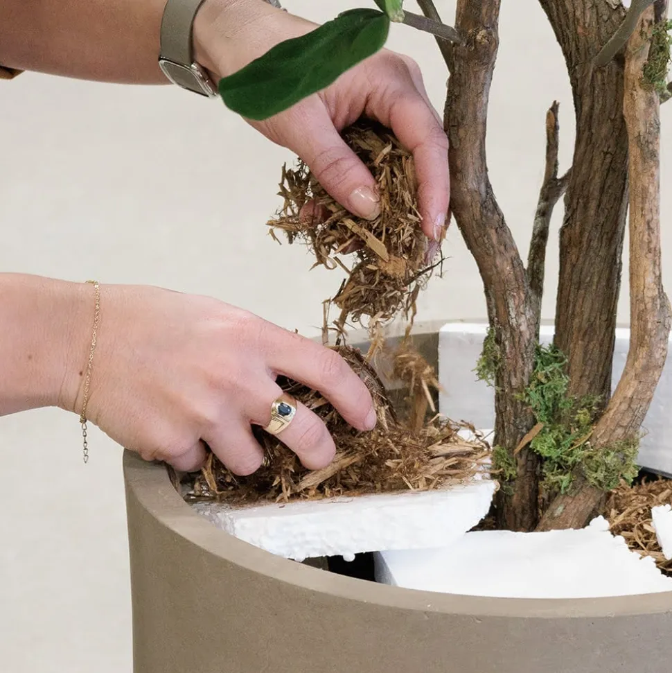 Small decorative mulch bag